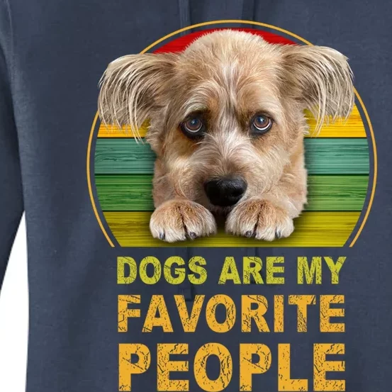 Terrier Mix Dogs Are My Favorite People Great Gift Great Gift Women's Pullover Hoodie