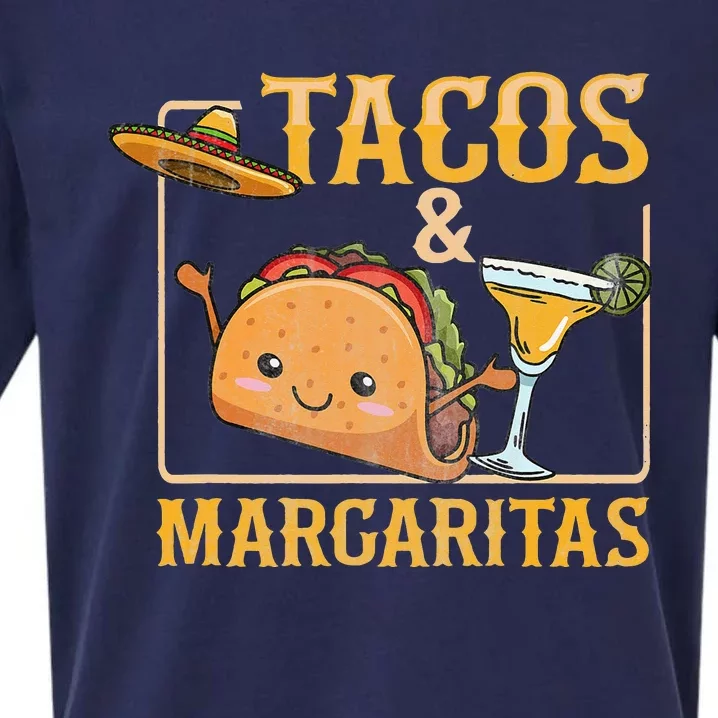 Tacos & Margaritas Design for a Taco Lover Sueded Cloud Jersey T-Shirt