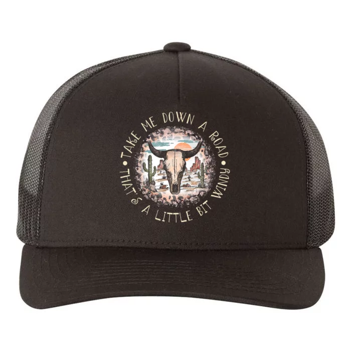 Take Me Down A Road Thats A Little Bit Windy Western Deserts Yupoong Adult 5-Panel Trucker Hat