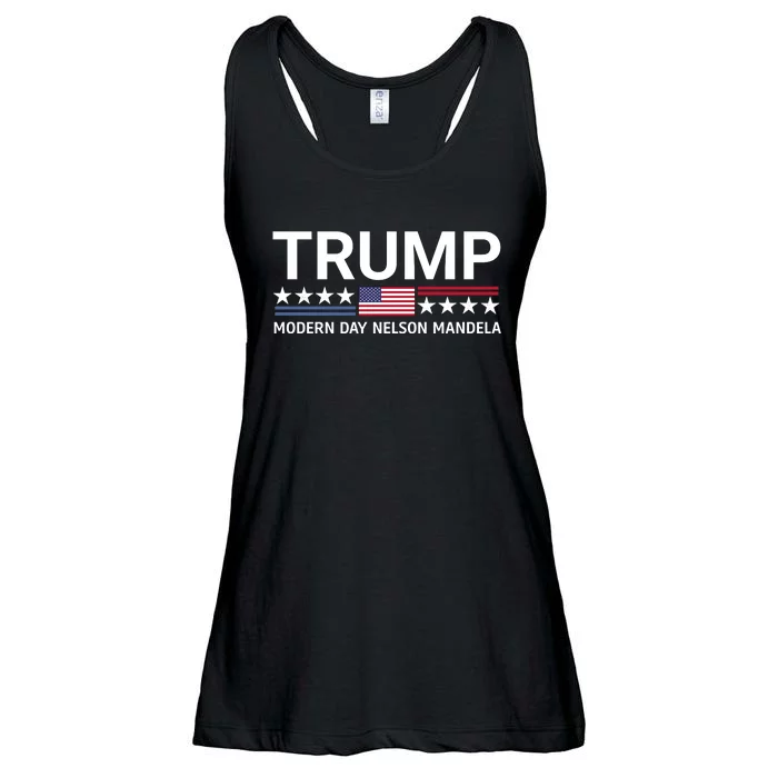 Trump Modern Day Nelson Mandela Ladies Essential Flowy Tank