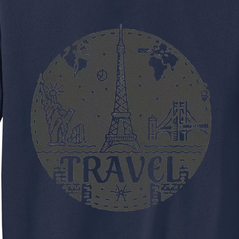 Travel More Design With A European Tower Sweatshirt