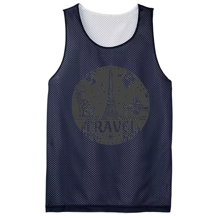 Travel More Design With A European Tower Mesh Reversible Basketball Jersey Tank