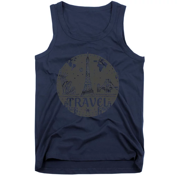 Travel More Design With A European Tower Tank Top