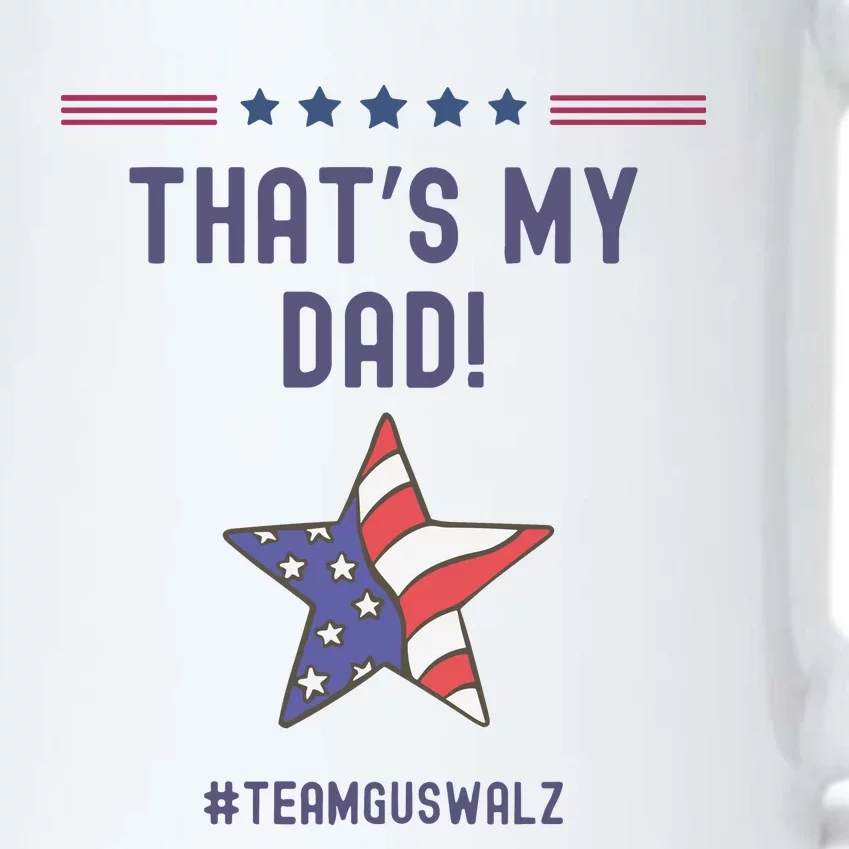 ThatS My Dad Team Harris Walz Black Color Changing Mug