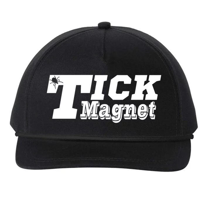 Tick Magnet Design Check Me For Ticks Suck Lyme Disease Gift Snapback Five-Panel Rope Hat