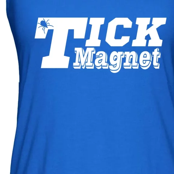 Tick Magnet Design Check Me For Ticks Suck Lyme Disease Gift Ladies Essential Flowy Tank