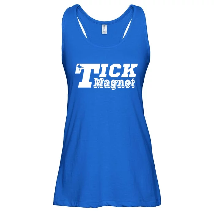 Tick Magnet Design Check Me For Ticks Suck Lyme Disease Gift Ladies Essential Flowy Tank