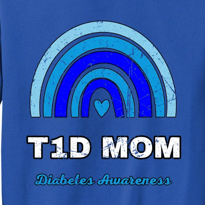 T1d Mom Diabetes Diabetic Awareness November 14 Boho Rainbow Gift Sweatshirt