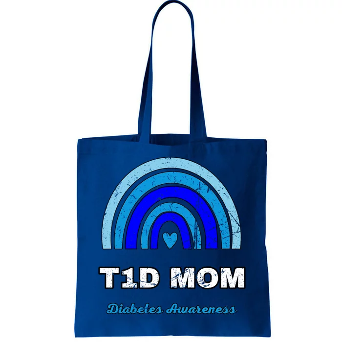 T1d Mom Diabetes Diabetic Awareness November 14 Boho Rainbow Gift Tote Bag