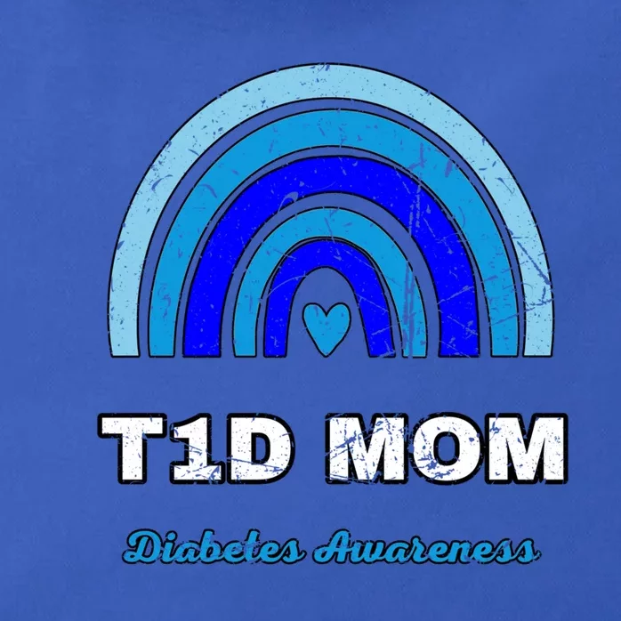 T1d Mom Diabetes Diabetic Awareness November 14 Boho Rainbow Gift Zip Tote Bag