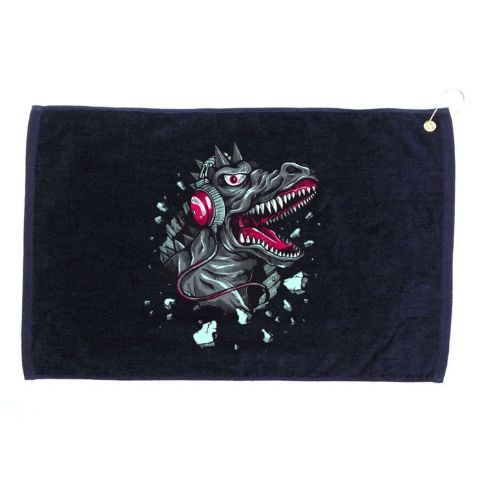 Trex Monster DJ Headphone Breakthrough Grommeted Golf Towel