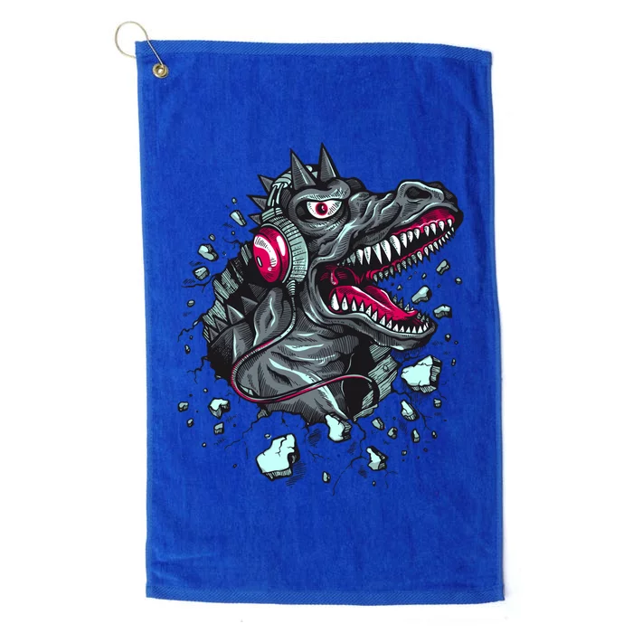 Trex Monster DJ Headphone Breakthrough Platinum Collection Golf Towel