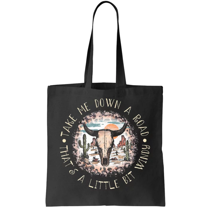 Take Me Down A Road Thats A Little Bit Windy Western Deserts Tote Bag