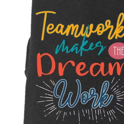 Teamwork Make Dreams Work Png Doggie 3-End Fleece Hoodie