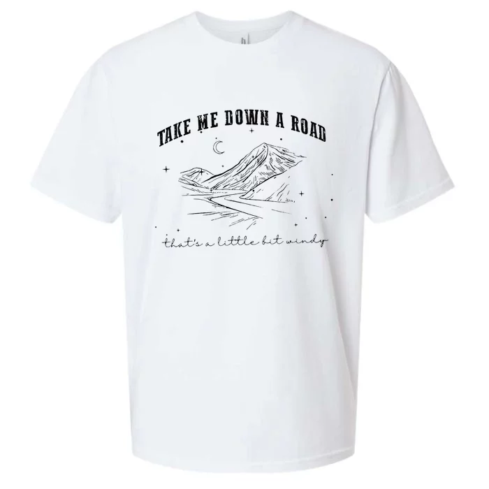 Take Me Down A Road ThatS A Little Bit Windy Sueded Cloud Jersey T-Shirt