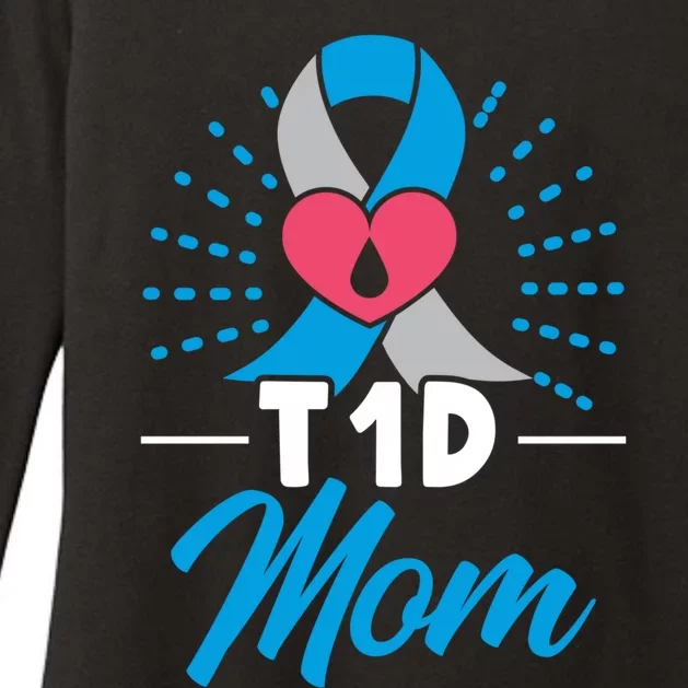 T1d Mom Diabetes Warrior Diabetes Awareness Diabetic Meaningful Gift Womens CVC Long Sleeve Shirt