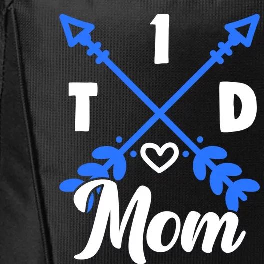 T1d Mom Diabetes Warrior Diabetic Diabetes Awareness Gift City Backpack