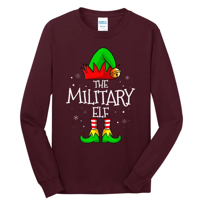 The Military Elf Group Matching Family Christmas Tall Long Sleeve T-Shirt