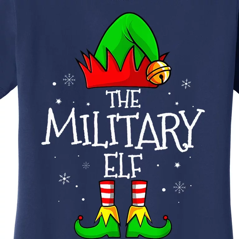 The Military Elf Group Matching Family Christmas Women's T-Shirt