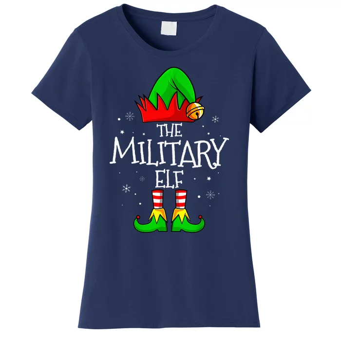 The Military Elf Group Matching Family Christmas Women's T-Shirt