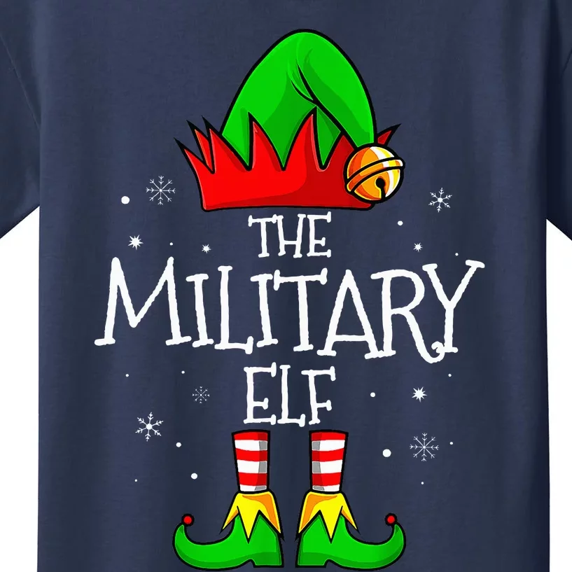 The Military Elf Group Matching Family Christmas Kids T-Shirt