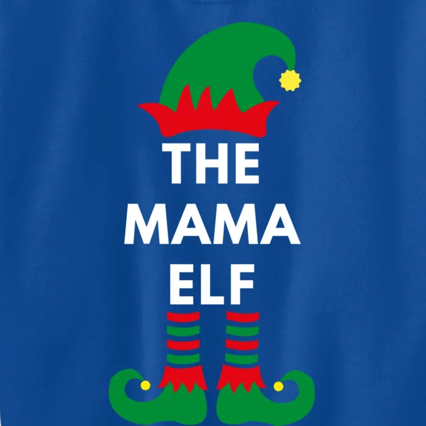 The Mama Elf Christmas Elves Santa Matching Family Gift Kids Sweatshirt