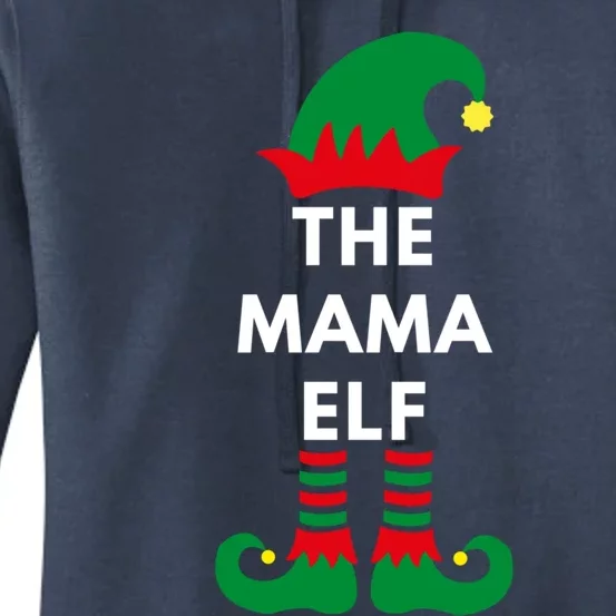 The Mama Elf Christmas Elves Santa Matching Family Gift Women's Pullover Hoodie