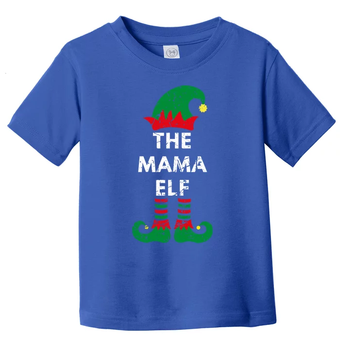 The Mama Elf Santa Christmas Elves Matching Family Gift Toddler T-Shirt