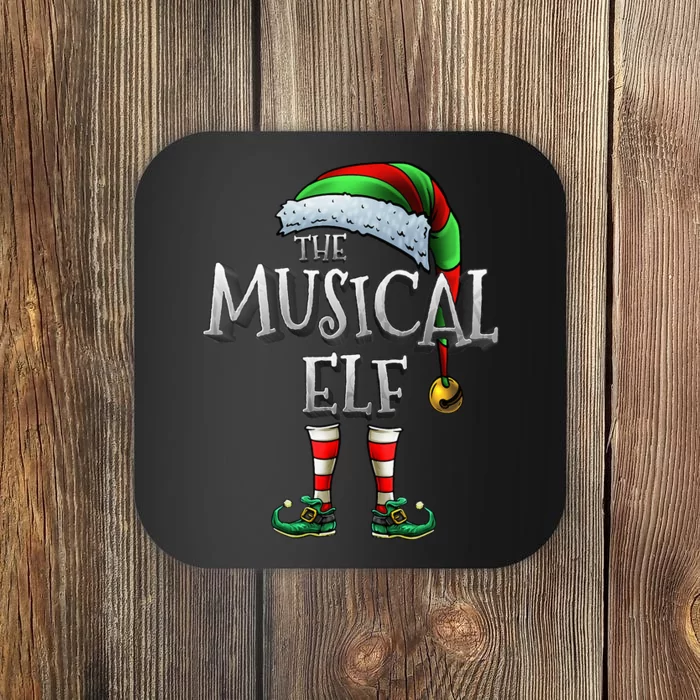 The Musical Elf  Matching Family Musical Xmas Coaster