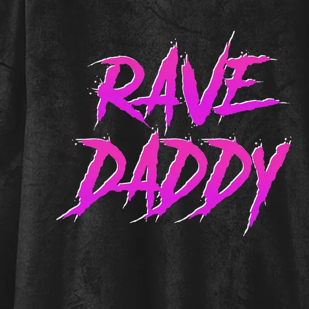 Techno Music Edm Party Raver Festival Rave Daddy Hooded Wearable Blanket