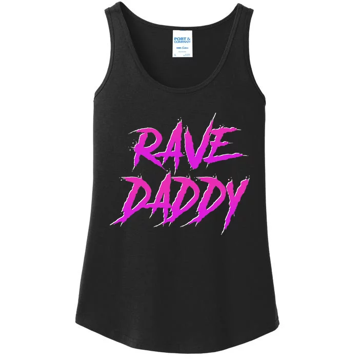 Techno Music Edm Party Raver Festival Rave Daddy Ladies Essential Tank