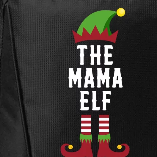 The Mama Elf Christmas Funny Gift For Mom Mum Or Mother Cute Gift City Backpack