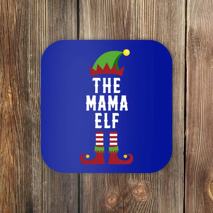 The Mama Elf Christmas Funny Gift For Mom Mum Or Mother Cute Gift Coaster