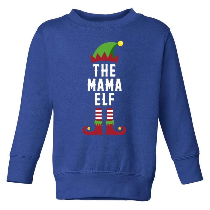 The Mama Elf Christmas Funny Gift For Mom Mum Or Mother Cute Gift Toddler Sweatshirt