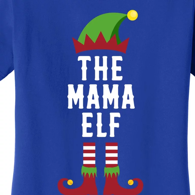 The Mama Elf Christmas Funny Gift For Mom Mum Or Mother Cute Gift Women's T-Shirt