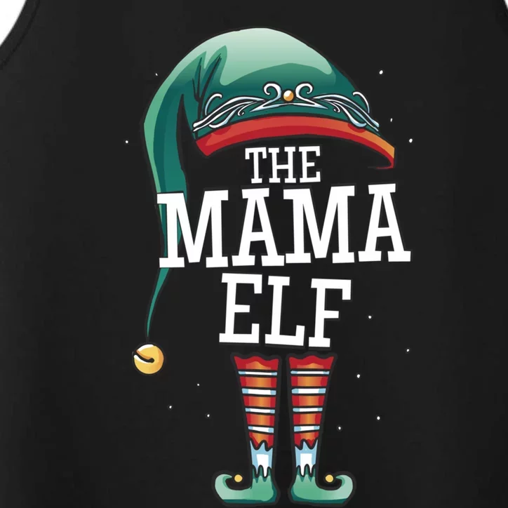 The Mama Elf Christmas Outfit For Mum Elf And Mother Great Gift Performance Tank