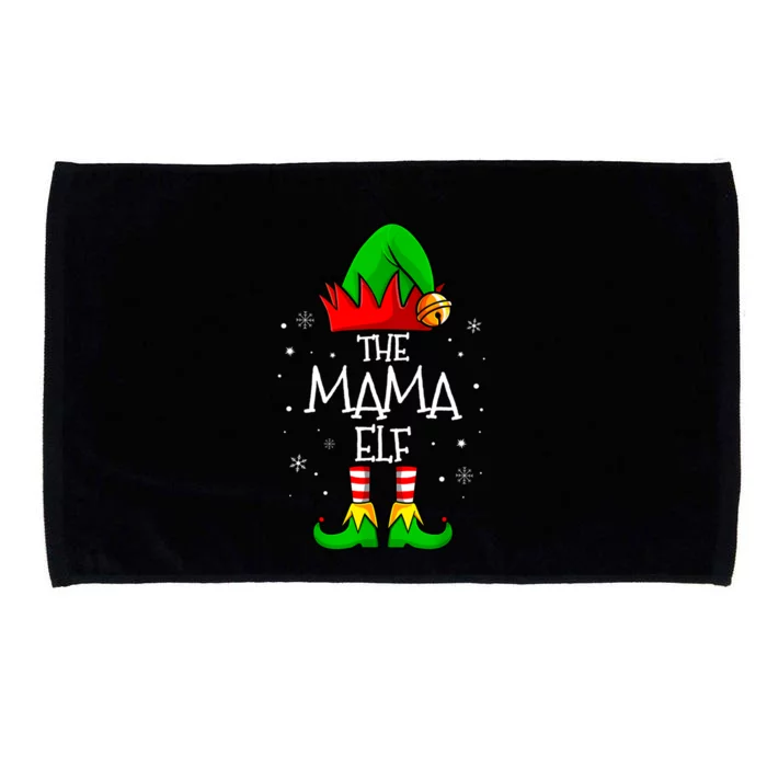 The Mama Elf Group Matching Family Christmas Mom Cool Gift Microfiber Hand Towel