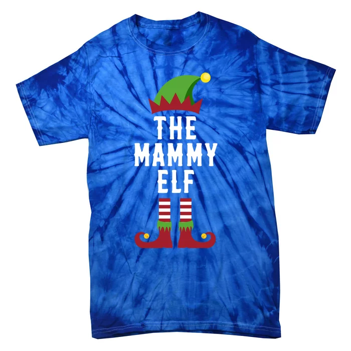 The Mammy Elf Christmas Funny Gift For Mom Mum Or Mother Gift Tie-Dye T-Shirt