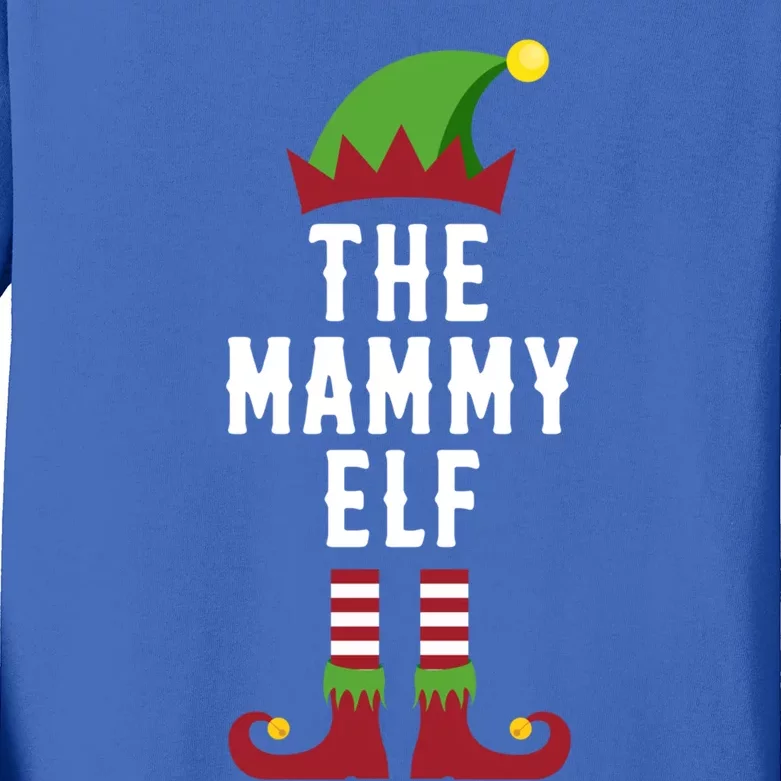 The Mammy Elf Christmas Funny Gift For Mom Mum Or Mother Gift Kids Long Sleeve Shirt