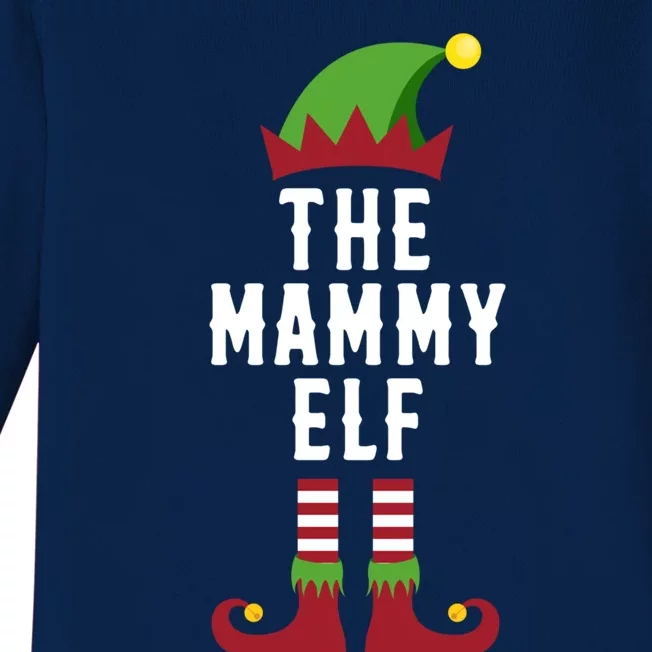 The Mammy Elf Christmas Funny Gift For Mom Mum Or Mother Gift Baby Long Sleeve Bodysuit