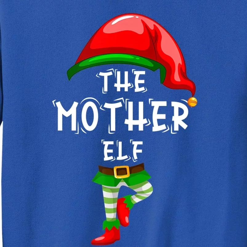 The Mother Elf Family Matching Group Idea Christmas Funny Gift Tall Sweatshirt