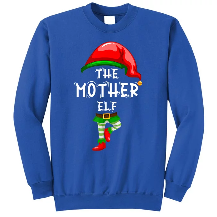 The Mother Elf Family Matching Group Idea Christmas Funny Gift Tall Sweatshirt