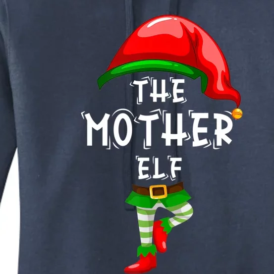 The Mother Elf Family Matching Group Idea Christmas Funny Gift Women's Pullover Hoodie