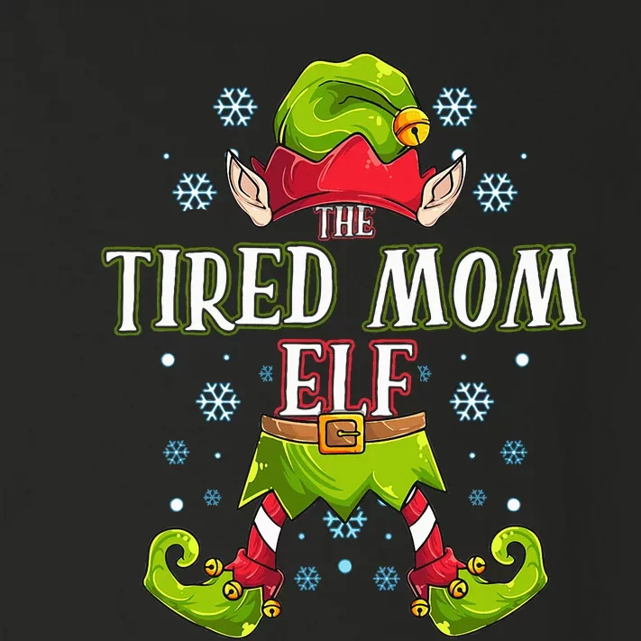 Tired Mom Elf Matching Family Group Christmas Party Toddler Long Sleeve Shirt