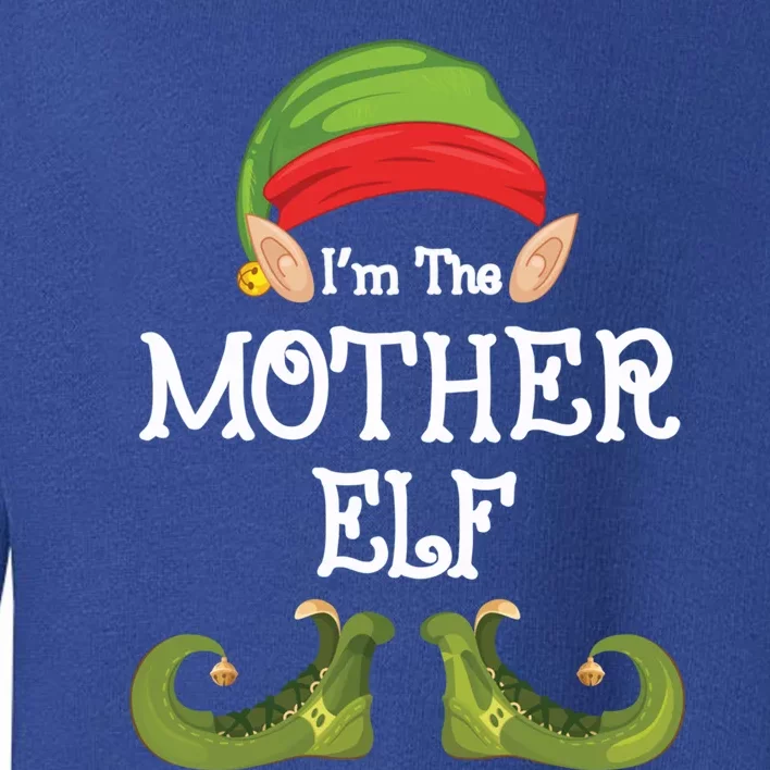 The Mother Elf Funny Matching Family Christmas Party Pajama Cute Gift Toddler Sweatshirt