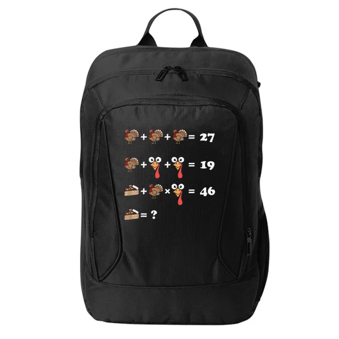 Thanksgiving Math Equation Count Answer Pie City Backpack