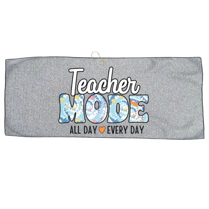 Teacher Mode Everyday Large Microfiber Waffle Golf Towel