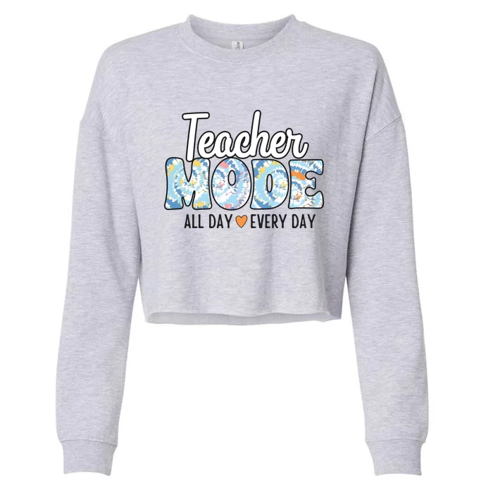 Teacher Mode Everyday Cropped Pullover Crew