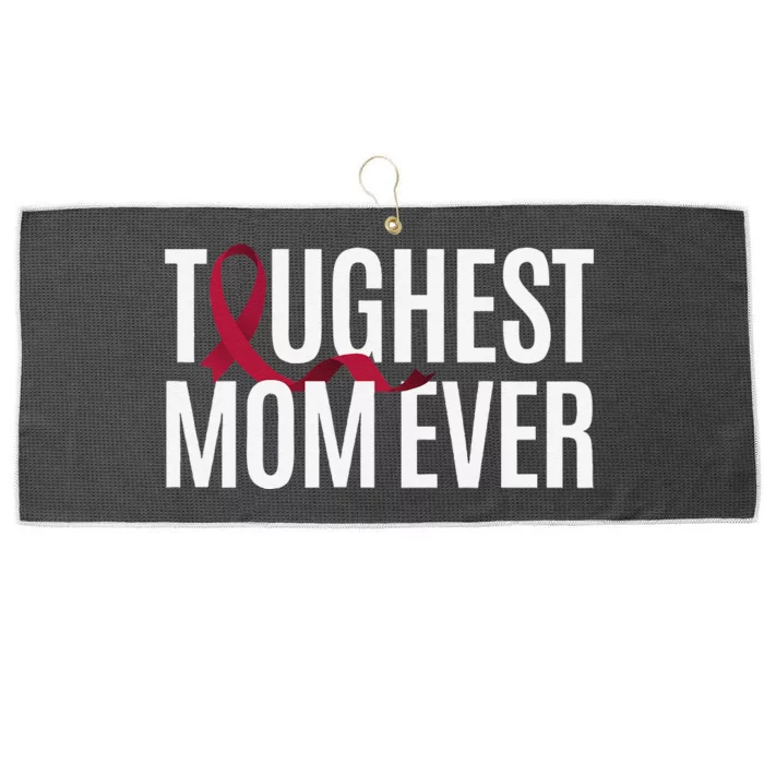 Toughest Mom Ever Factor V Leiden Large Microfiber Waffle Golf Towel