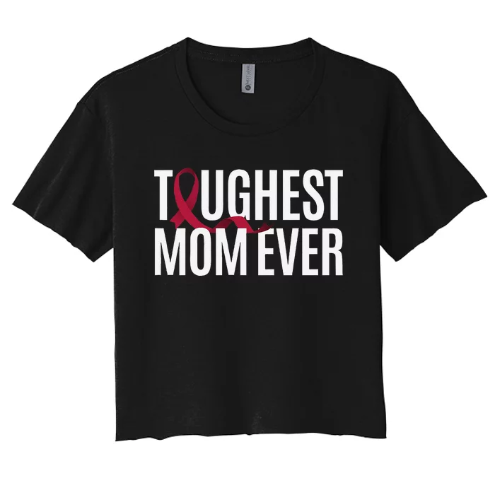 Toughest Mom Ever Factor V Leiden Women's Crop Top Tee